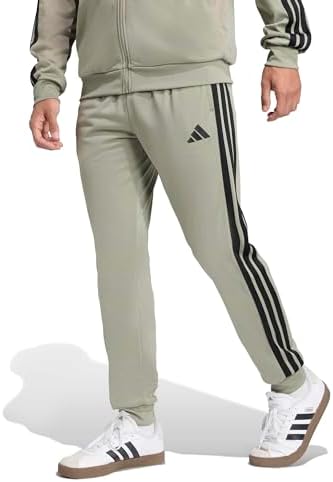 adidas Mens 3 Stripes Tricot Regular Tapered Pants Casual   Pink