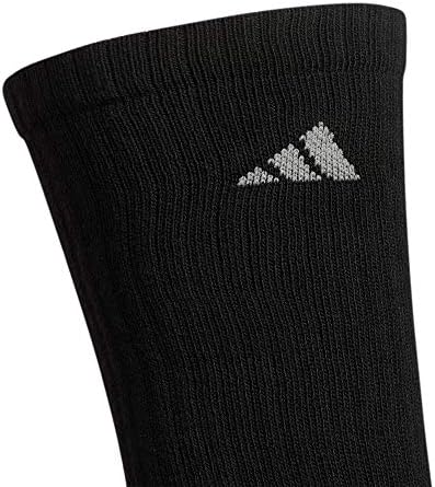 adidas Mens Athletic Cushioned Crew Socks  6 Pairs  Durable & Comfortable