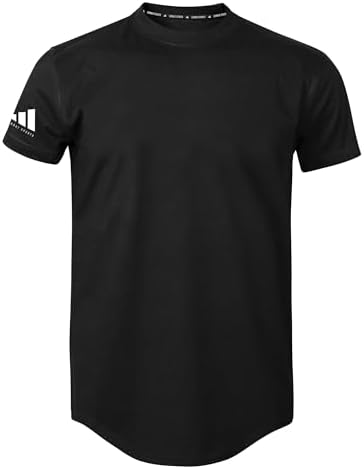 adidas Mens Combat Sports Performance Polycotton Rounded Hem Shirt