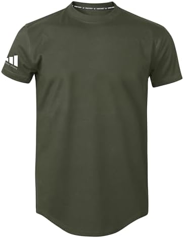 adidas Mens Combat Sports Performance Polycotton Rounded Hem Shirt