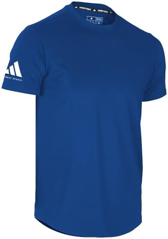 adidas Mens Combat Sports Performance Polycotton Rounded Hem Shirt