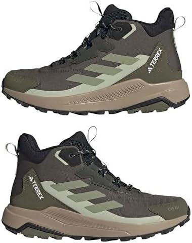 Talla 7 - adidas Mens Terrex Anylander Mid Top Rain Rdy Hiking Shoes