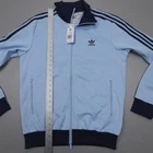 adidas Originals Men s Beckenbauer Track Jacket Clear Sky/Night Indigo JP2521