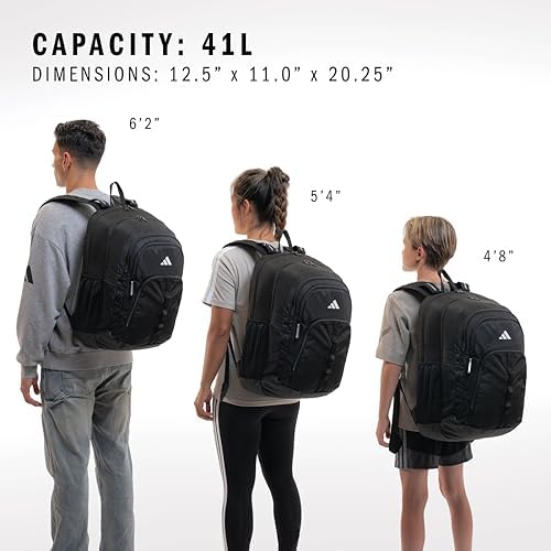 adidas Prime Backpack for Work  Travel Bag for Women and Men with Padded Compartment for Laptop