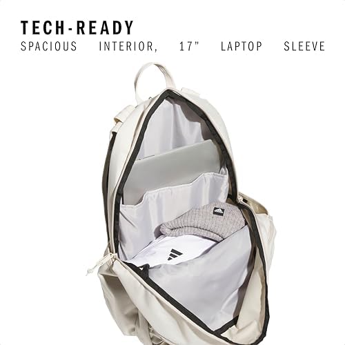 adidas Prime Backpack for Work  Travel Bag for Women and Men with Padded Compartment for Laptop