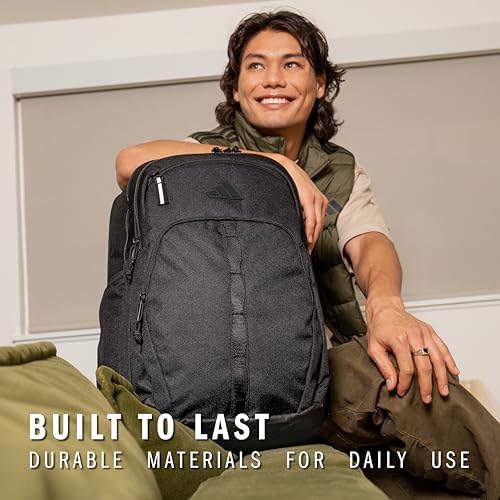 adidas Prime Backpack for Work  Travel Bag for Women and Men with Padded Compartment for Laptop
