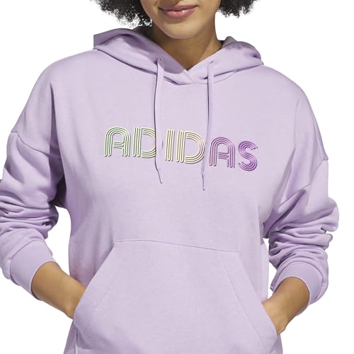 adidas Womens Wordmark Graphic Hoodie
