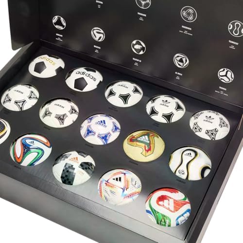 adidas World Cup Historical Ball Set   Limited Edition Collection of Iconic World Cup Match Balls in Pro  Mini  and Club Variants