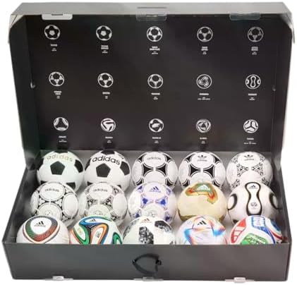 adidas World Cup Historical Ball Set   Limited Edition Collection of Iconic World Cup Match Balls in Pro  Mini  and Club Variants