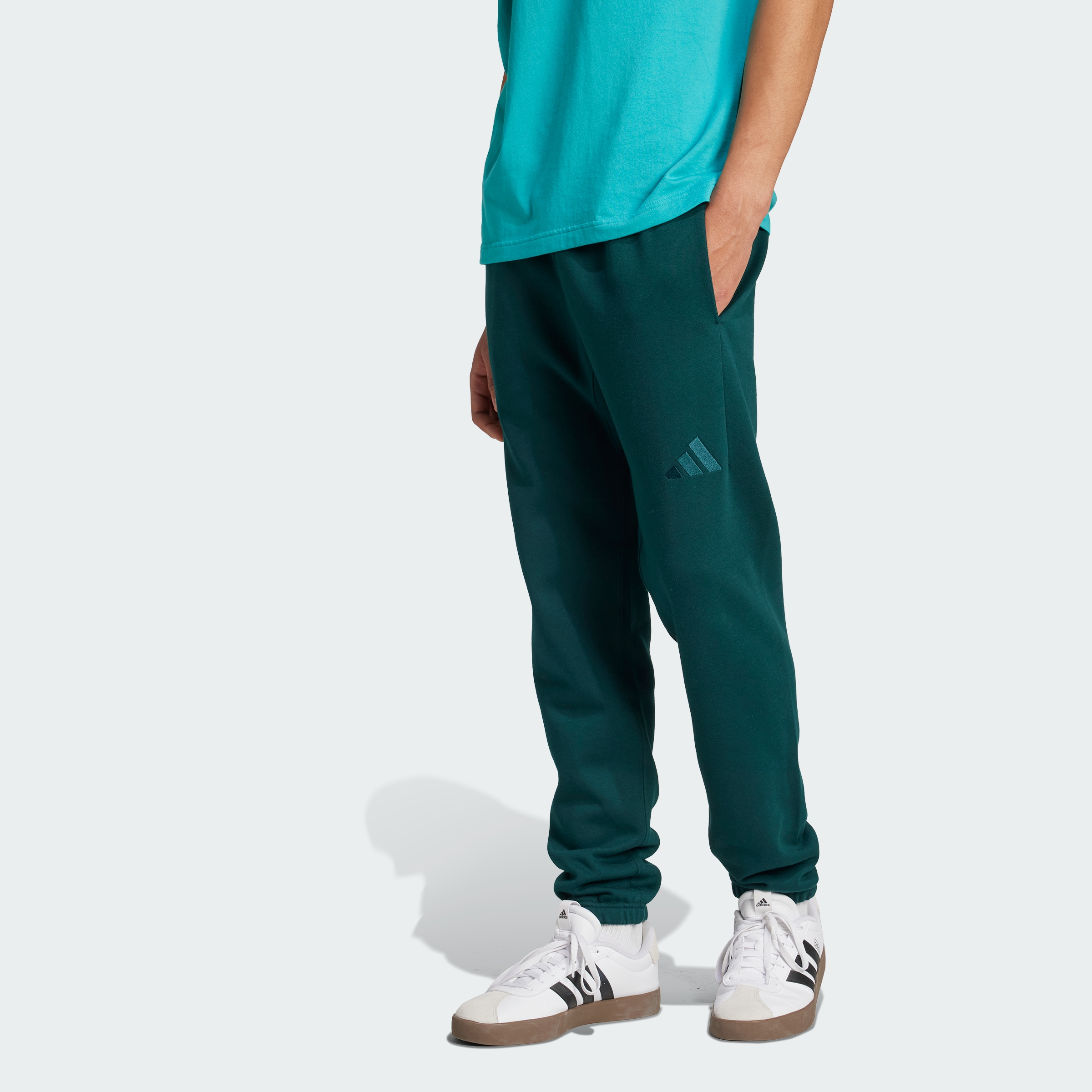 adidas men ALL SZN Fleece Regular Tapered Pants