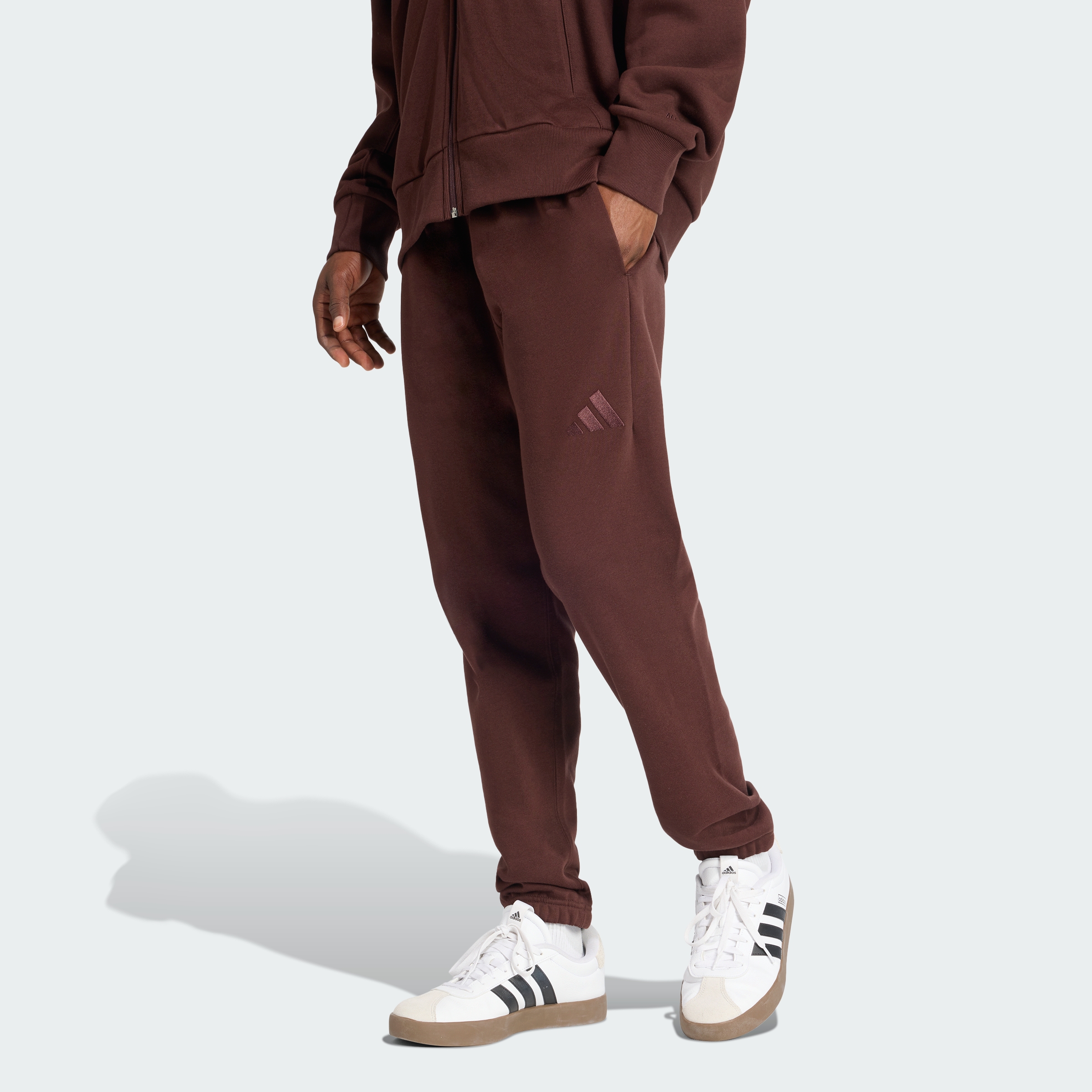 adidas men ALL SZN Fleece Regular Tapered Pants