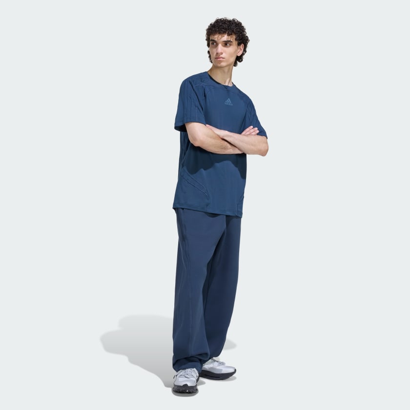 Talla M Color Azul adidas men CUTLINE REGULAR TEE