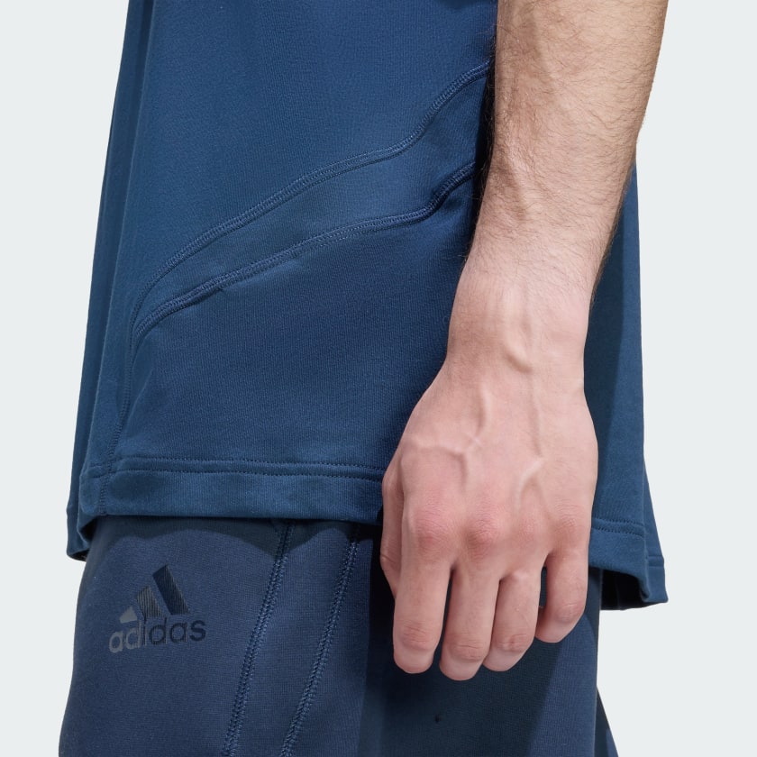 Talla M Color Azul adidas men CUTLINE REGULAR TEE