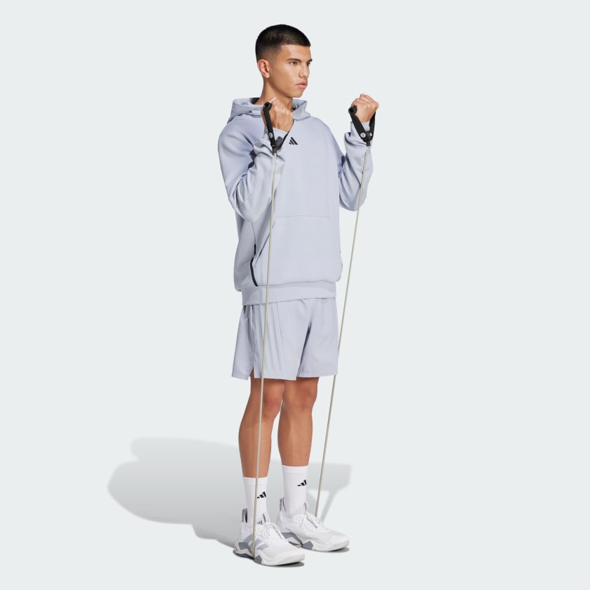 Talla: M7, COLOR SILVER TALLA M7 adidas men Designed for Training 3 Stripes Shorts