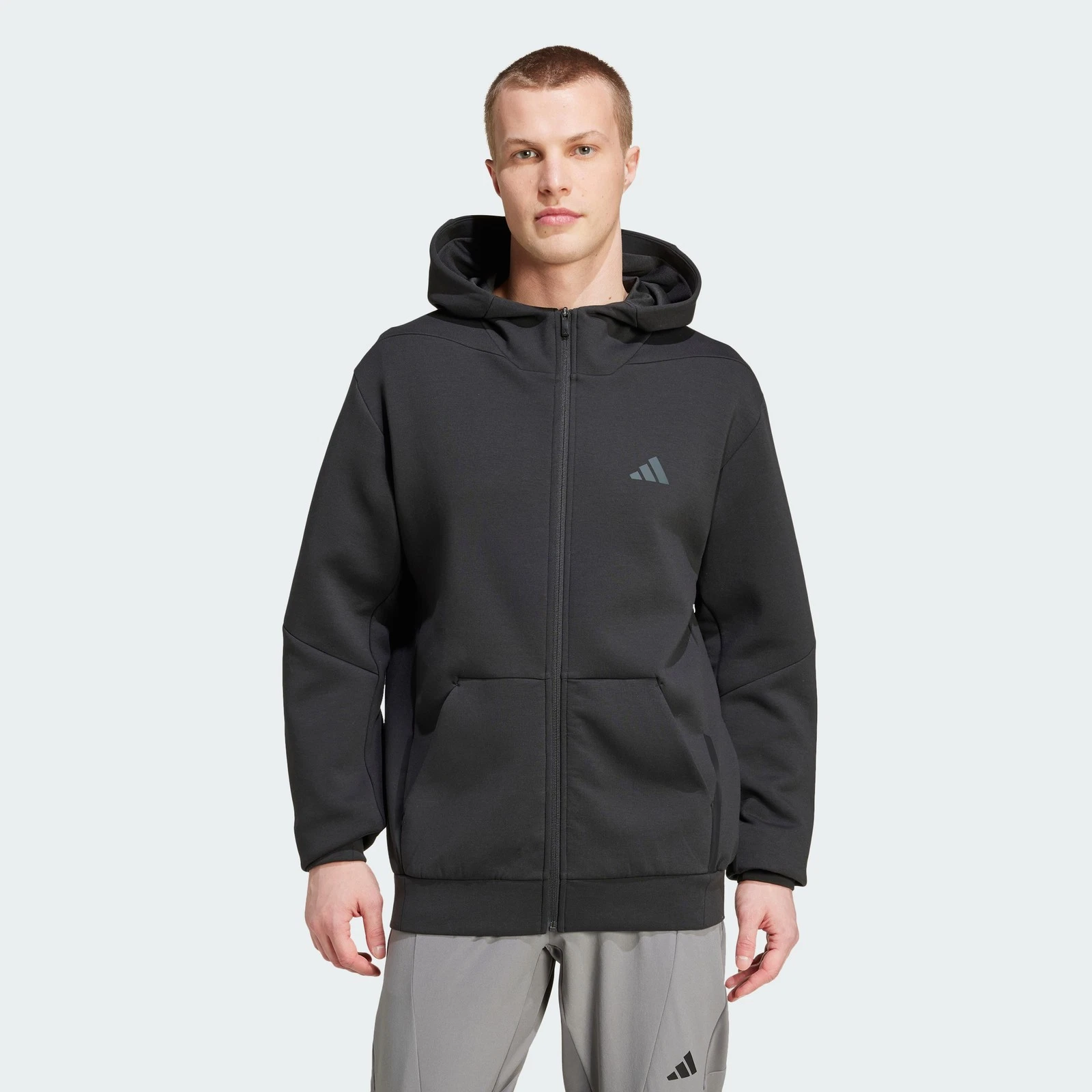 adidas men Designed for Training Full Zip Track Jacket