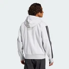 adidas men Essentials 3 Stripes Fleece Hoodie