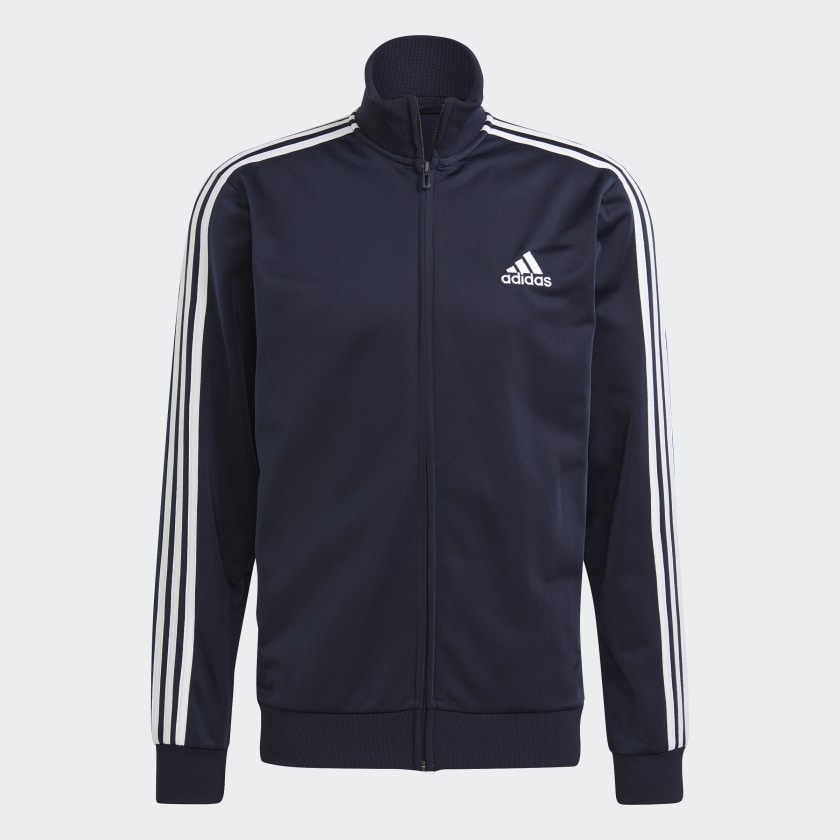 adidas men Essentials 3 Stripes Track Suit