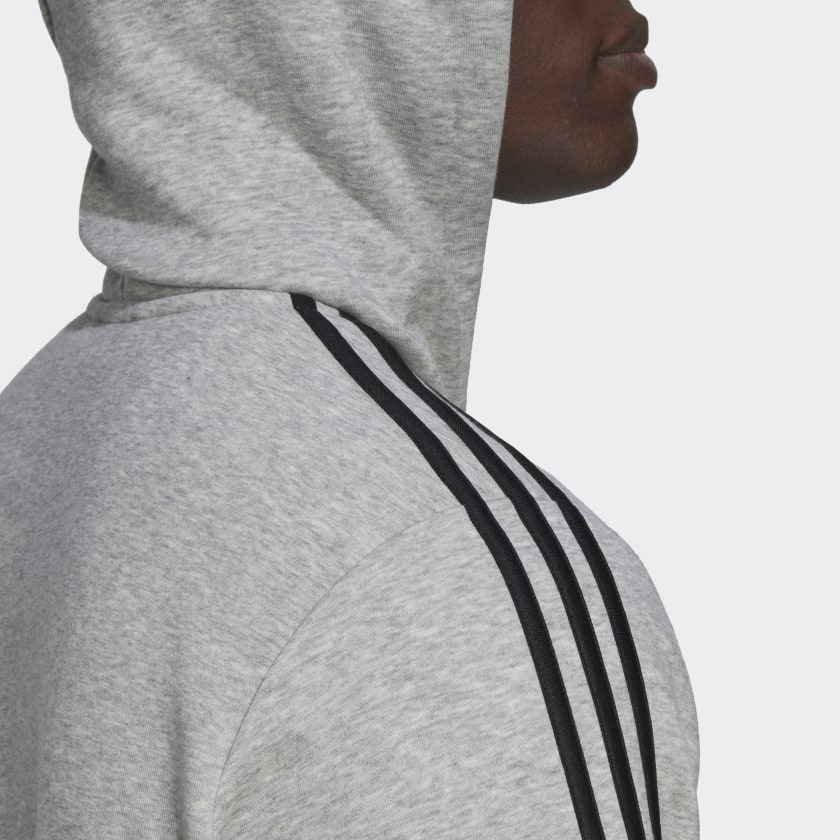 Talla S adidas men Essentials Fleece 3 Stripes Full Zip Hoodie