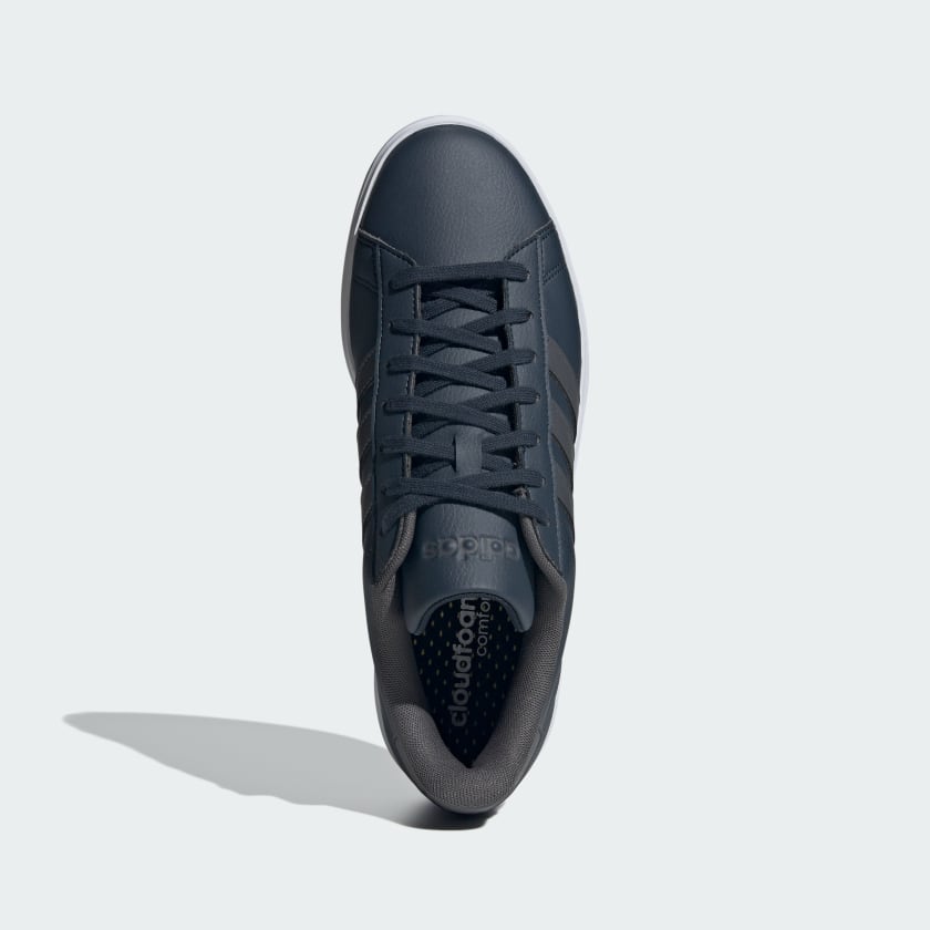 Talla 9,5  Color Blanco Nube / Verde Colegial / Núcleo Wh adidas men Grand Court Shoes