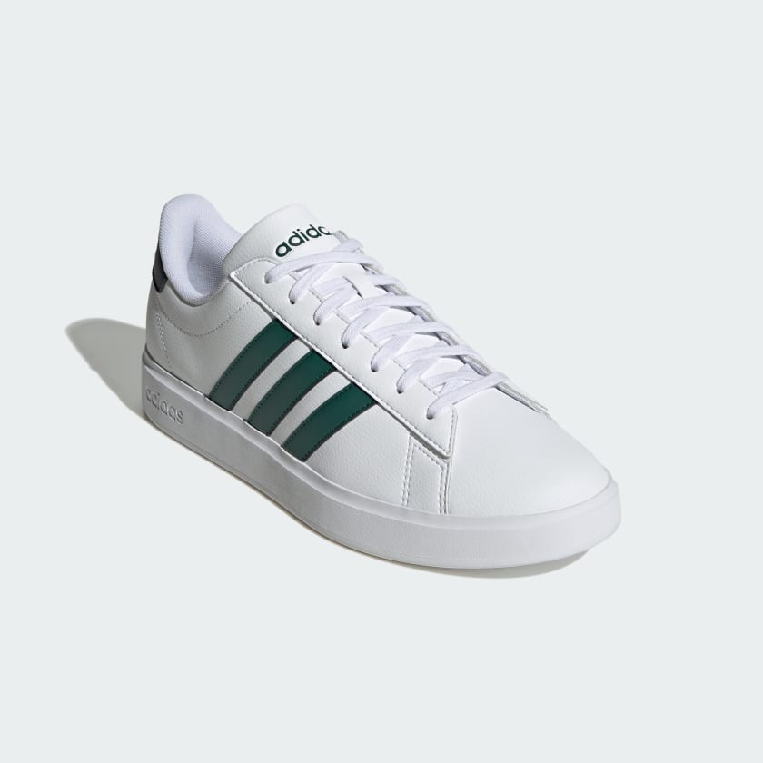 Talla 9,5  Color Blanco Nube / Verde Colegial / Núcleo Wh adidas men Grand Court Shoes