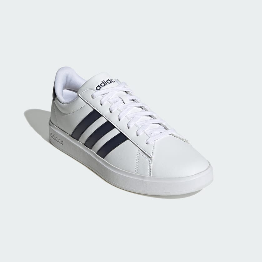 Talla 9,5  Color Blanco Nube / Verde Colegial / Núcleo Wh adidas men Grand Court Shoes