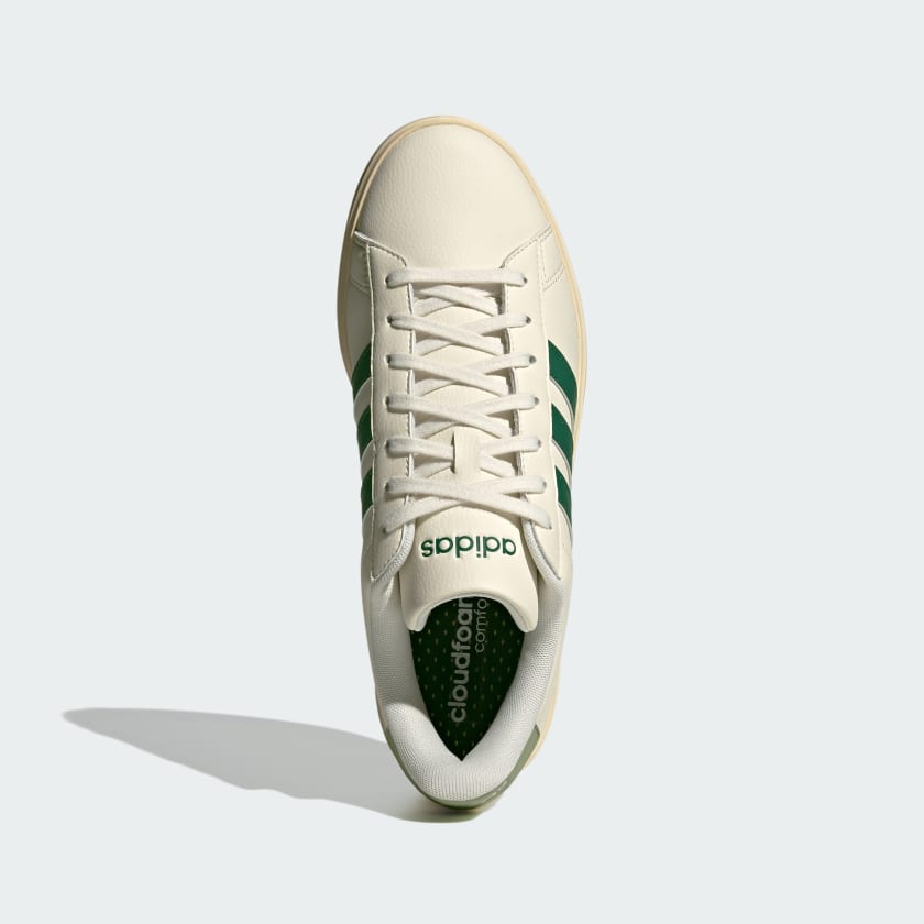 Talla 9,5  Color Blanco Nube / Verde Colegial / Núcleo Wh adidas men Grand Court Shoes