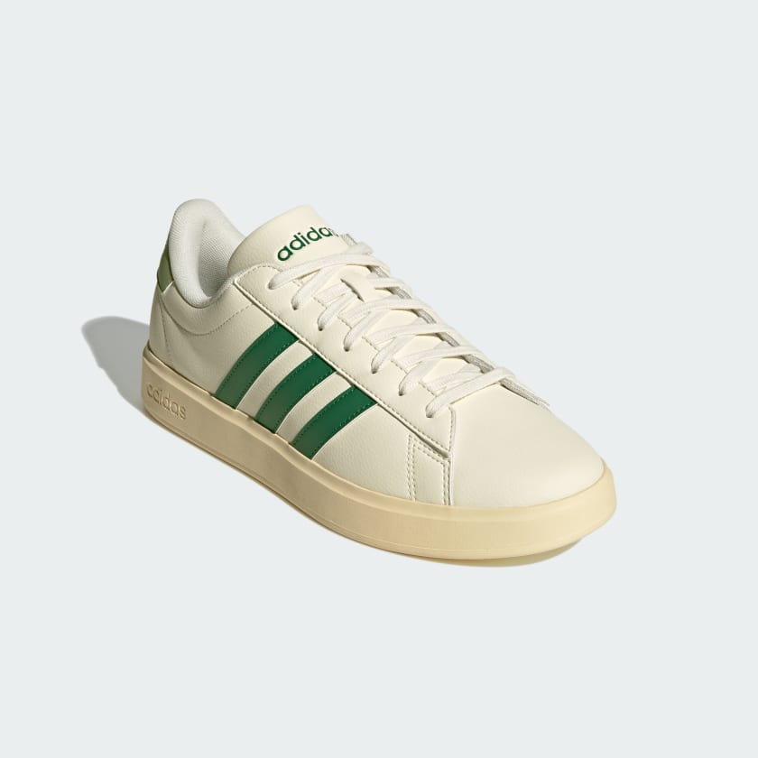 Talla 9,5  Color Blanco Nube / Verde Colegial / Núcleo Wh adidas men Grand Court Shoes