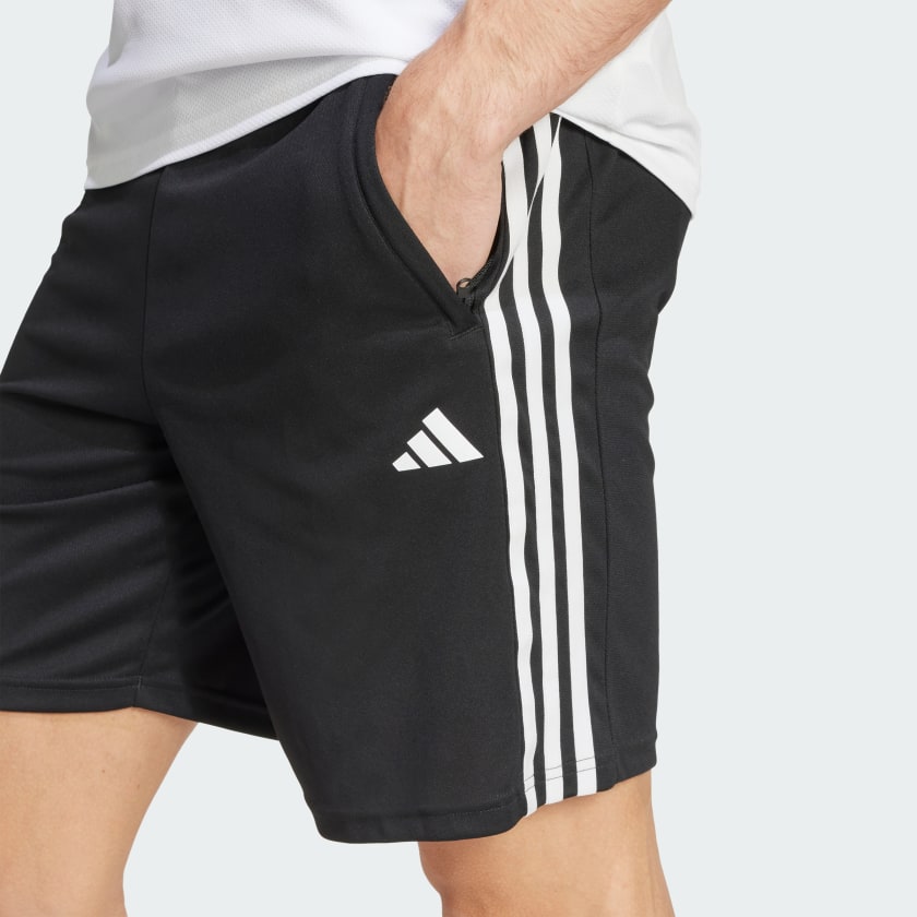 adidas men Train Essentials Piqué 3 Stripes Training Shorts