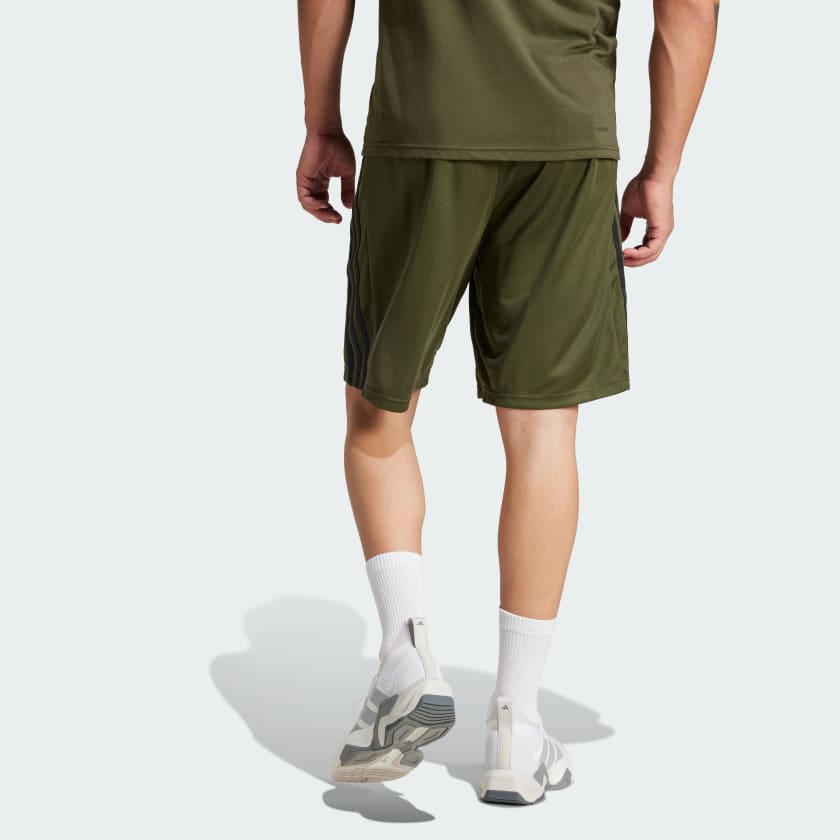 adidas men Train Essentials Piqué 3 Stripes Training Shorts