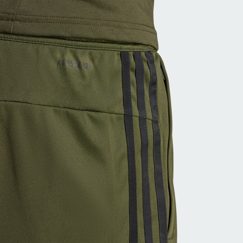 adidas men Train Essentials Piqué 3 Stripes Training Shorts
