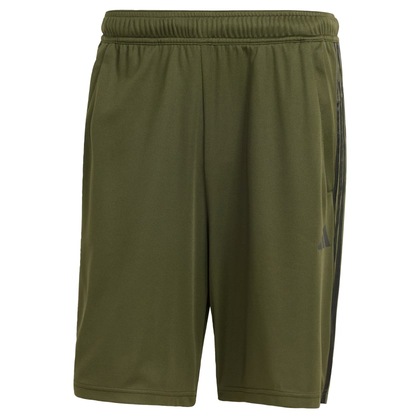 adidas men Train Essentials Piqué 3 Stripes Training Shorts