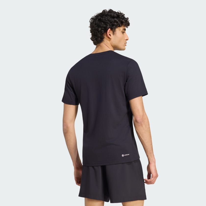 RUBI PURO  BLACK adidas men Train Essentials Feelready Training Tee