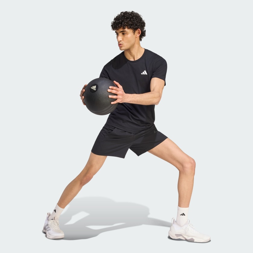 RUBI PURO  BLACK adidas men Train Essentials Feelready Training Tee
