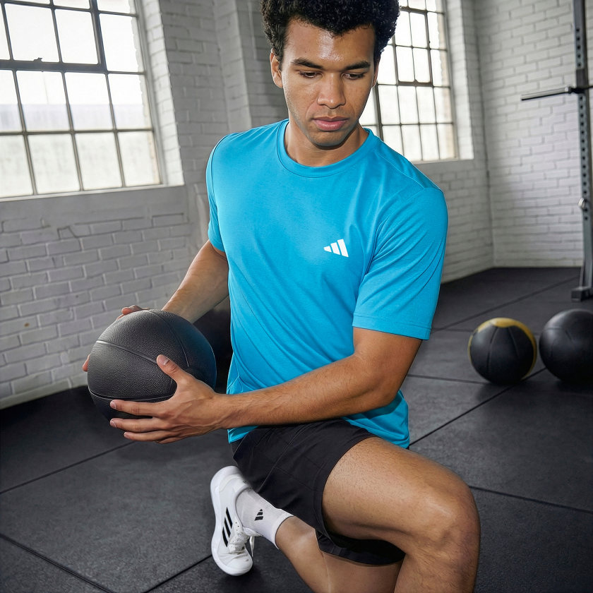adidas men WORKOUT ESSENTIALS FEELREADY T SHIRT