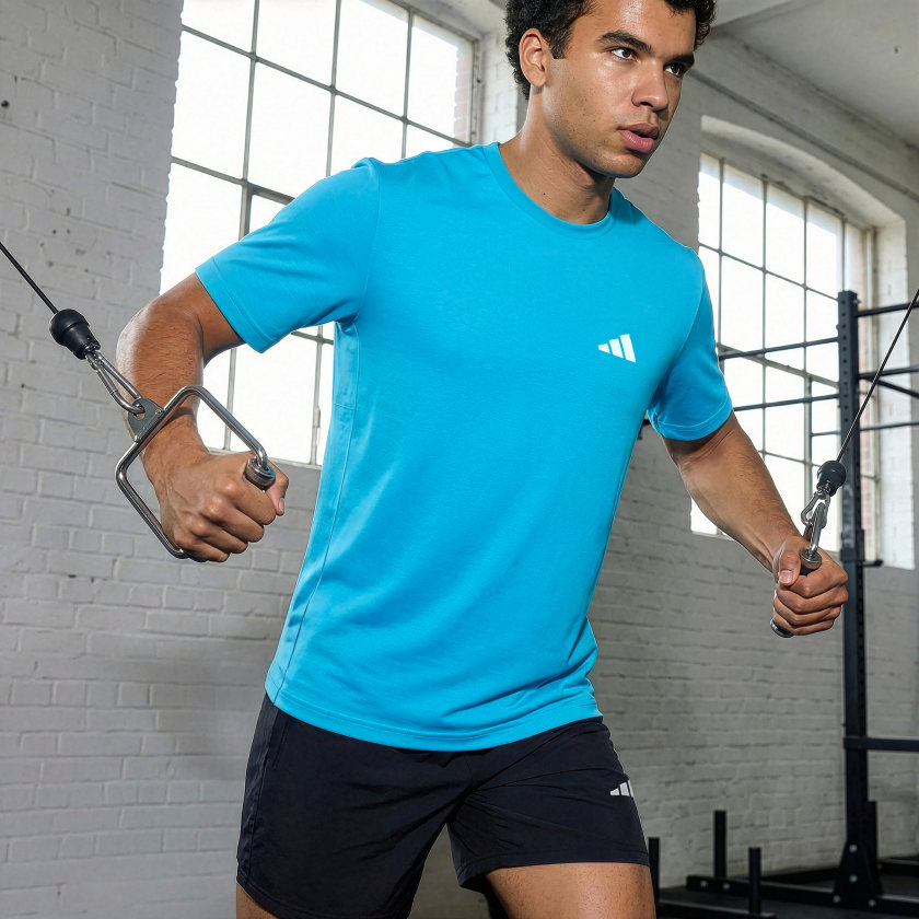 adidas men WORKOUT ESSENTIALS FEELREADY T SHIRT