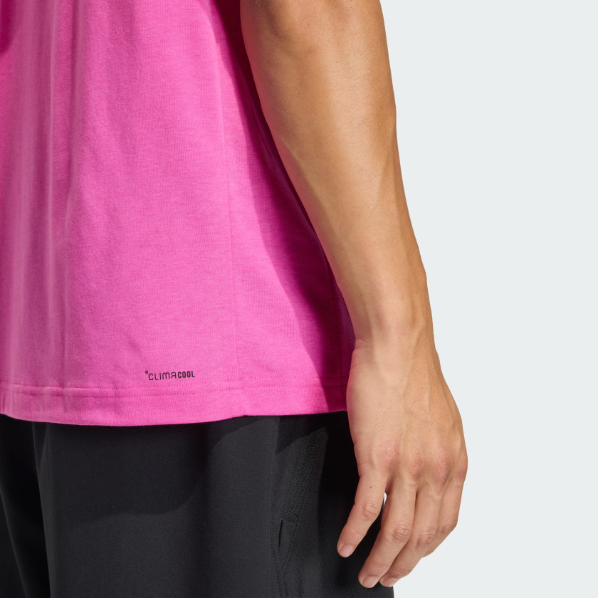 adidas men WORKOUT ESSENTIALS FEELREADY T SHIRT