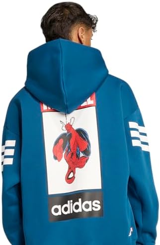 Talla XL- adidas Sudadera con capucha Marvel para hombre