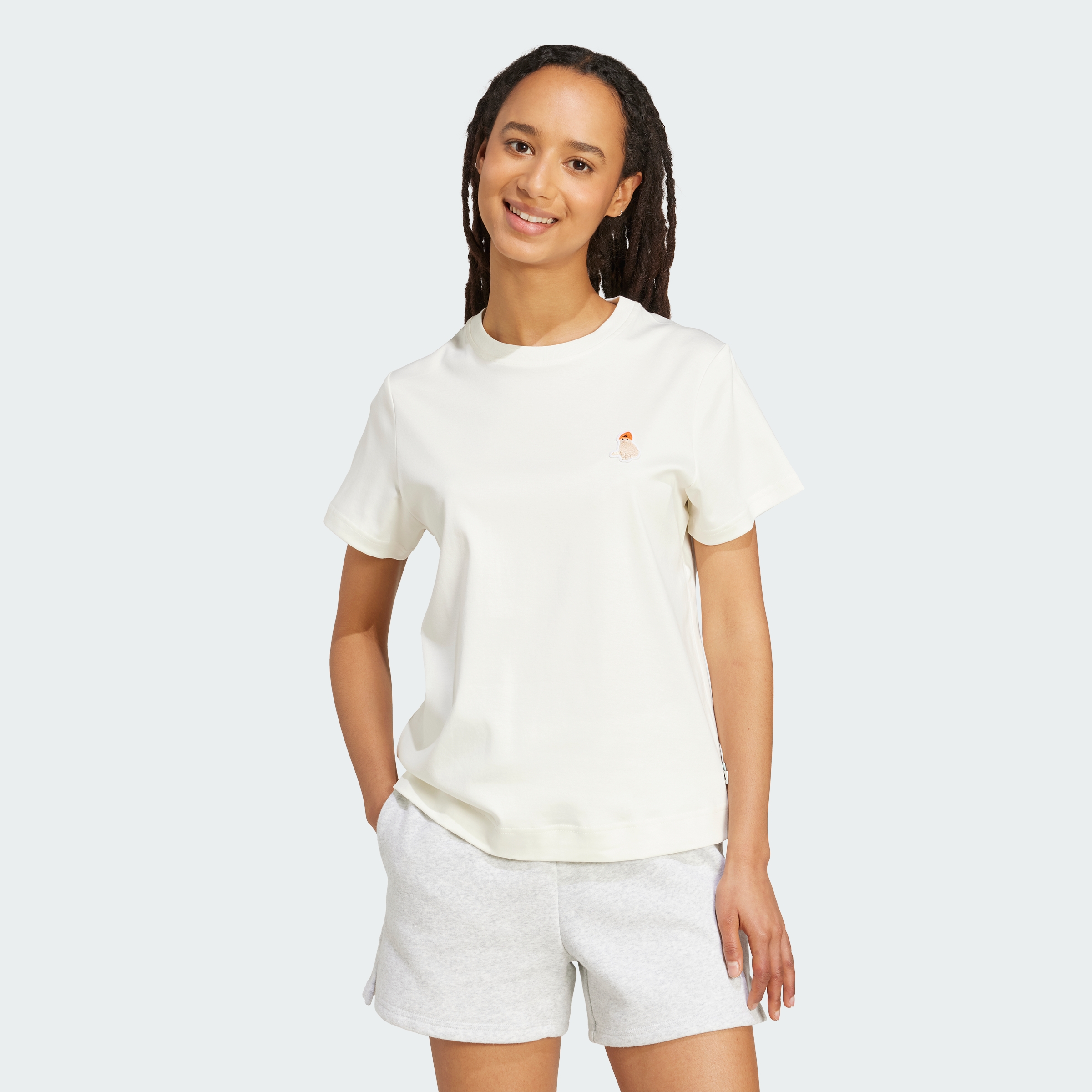 Talla S , adidas women Cat Patch Graphic Tee