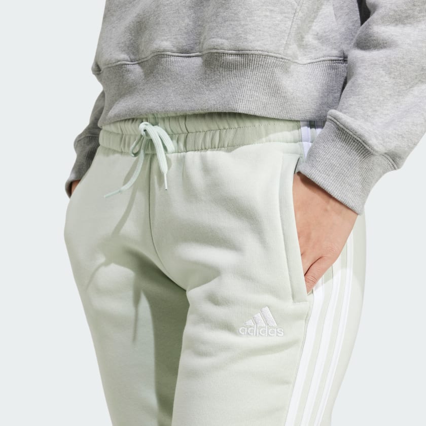 TALLA M - adidas women Essentials 3 Stripes Fleece Pants