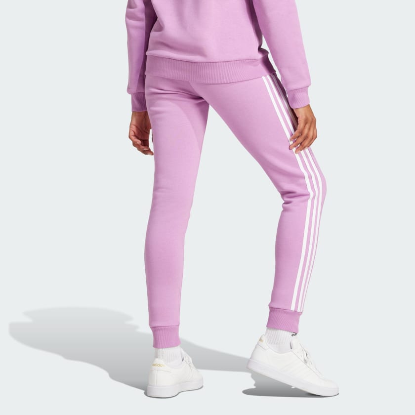 TALLA M - adidas women Essentials 3 Stripes Fleece Pants