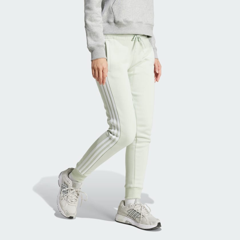 TALLA M - adidas women Essentials 3 Stripes Fleece Pants