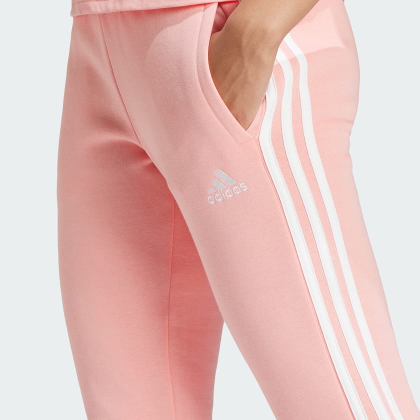TALLA M - adidas women Essentials 3 Stripes Fleece Pants