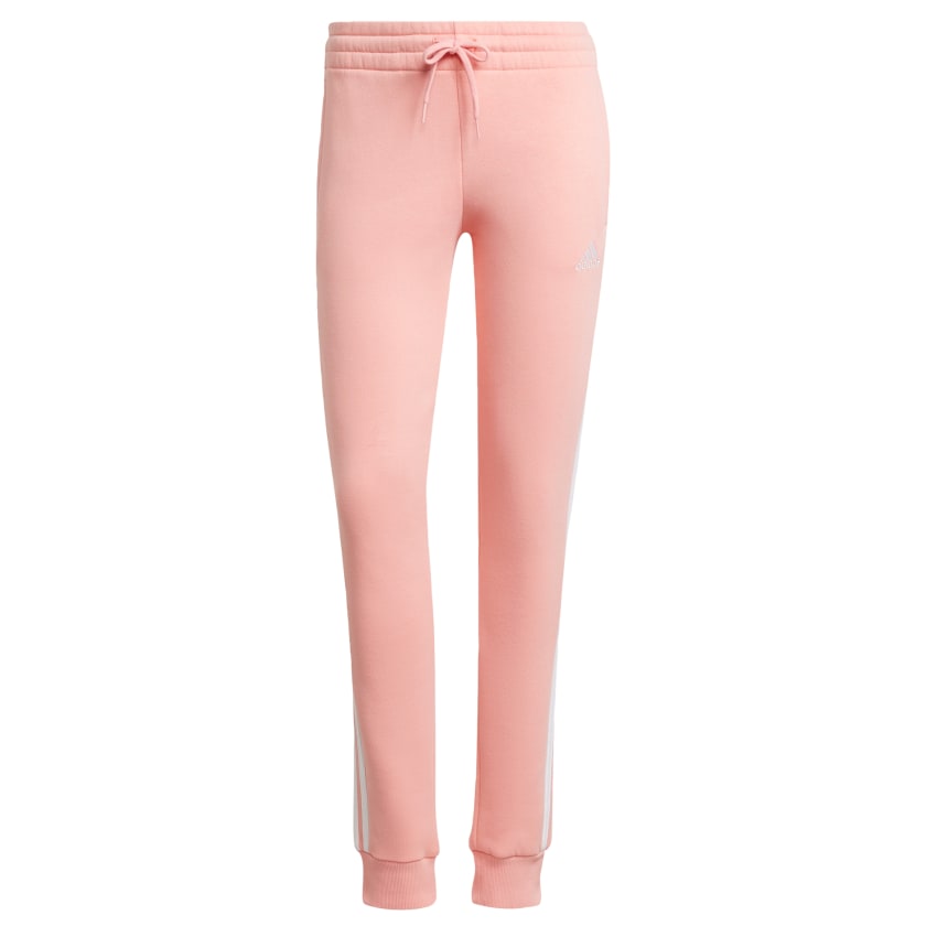 TALLA M - adidas women Essentials 3 Stripes Fleece Pants