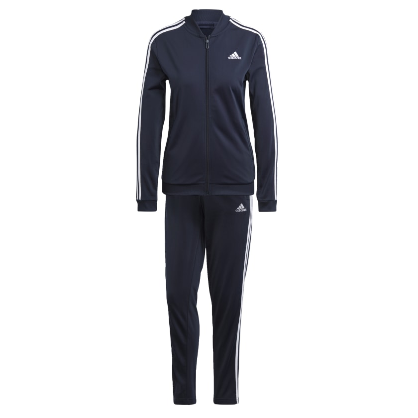 Size: M adidas women Essentials 3 Stripes Track Suit