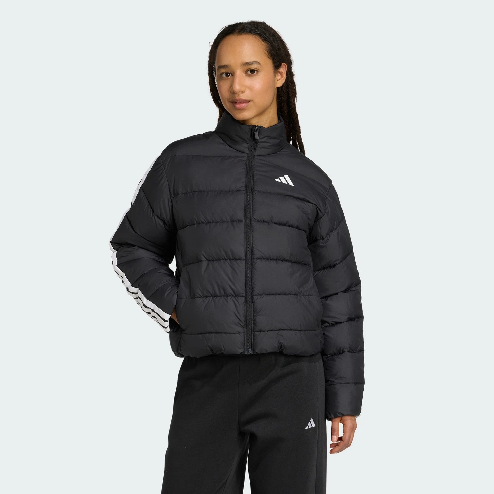 adidas women Essentials CLIMAWARM 3 Stripes Synthetic Down Jackets