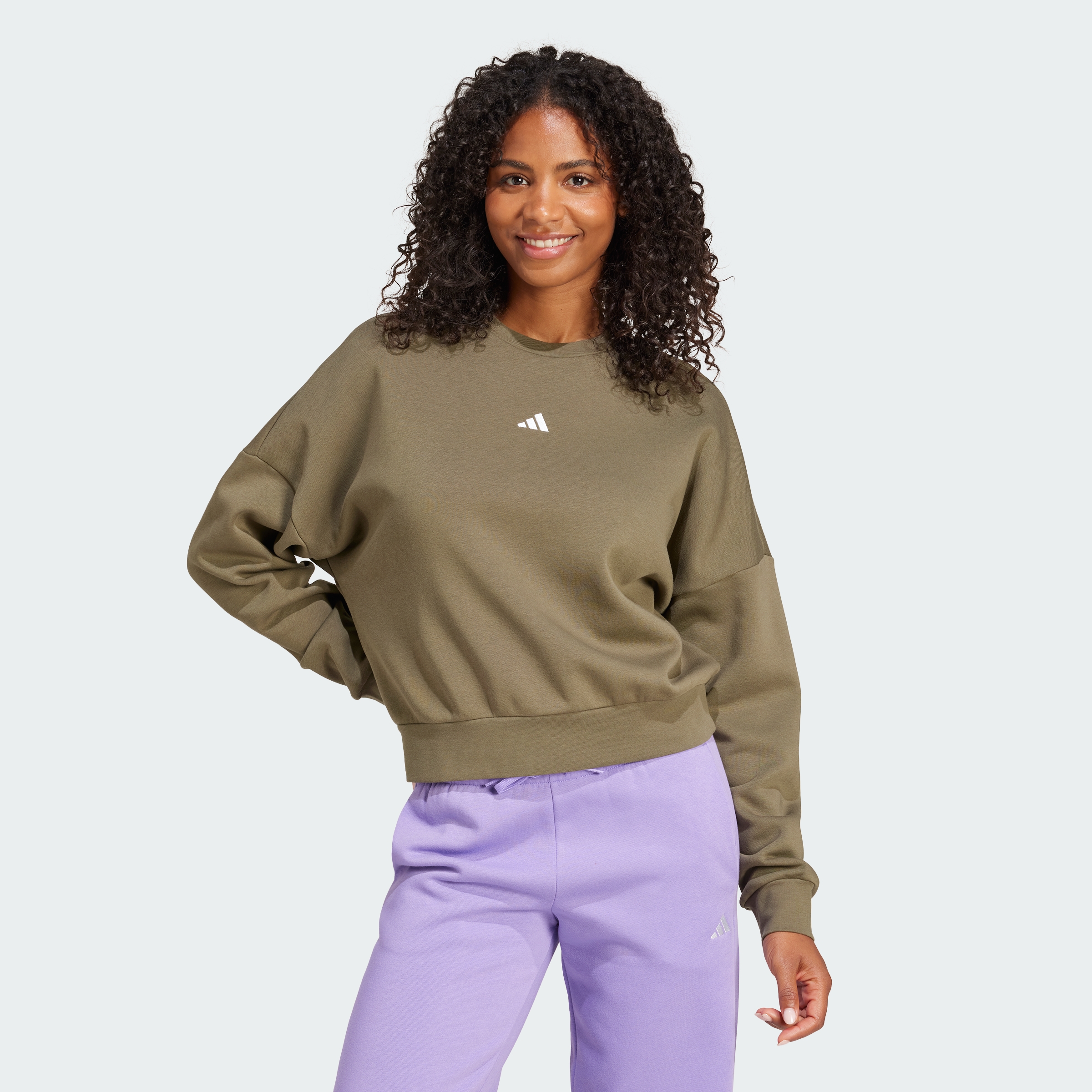 adidas women Essentials Small Logo Feelcozy Sweatshirt
