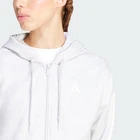 adidas women Essentials 3 Stripes Full Zip Fleece Hoodie