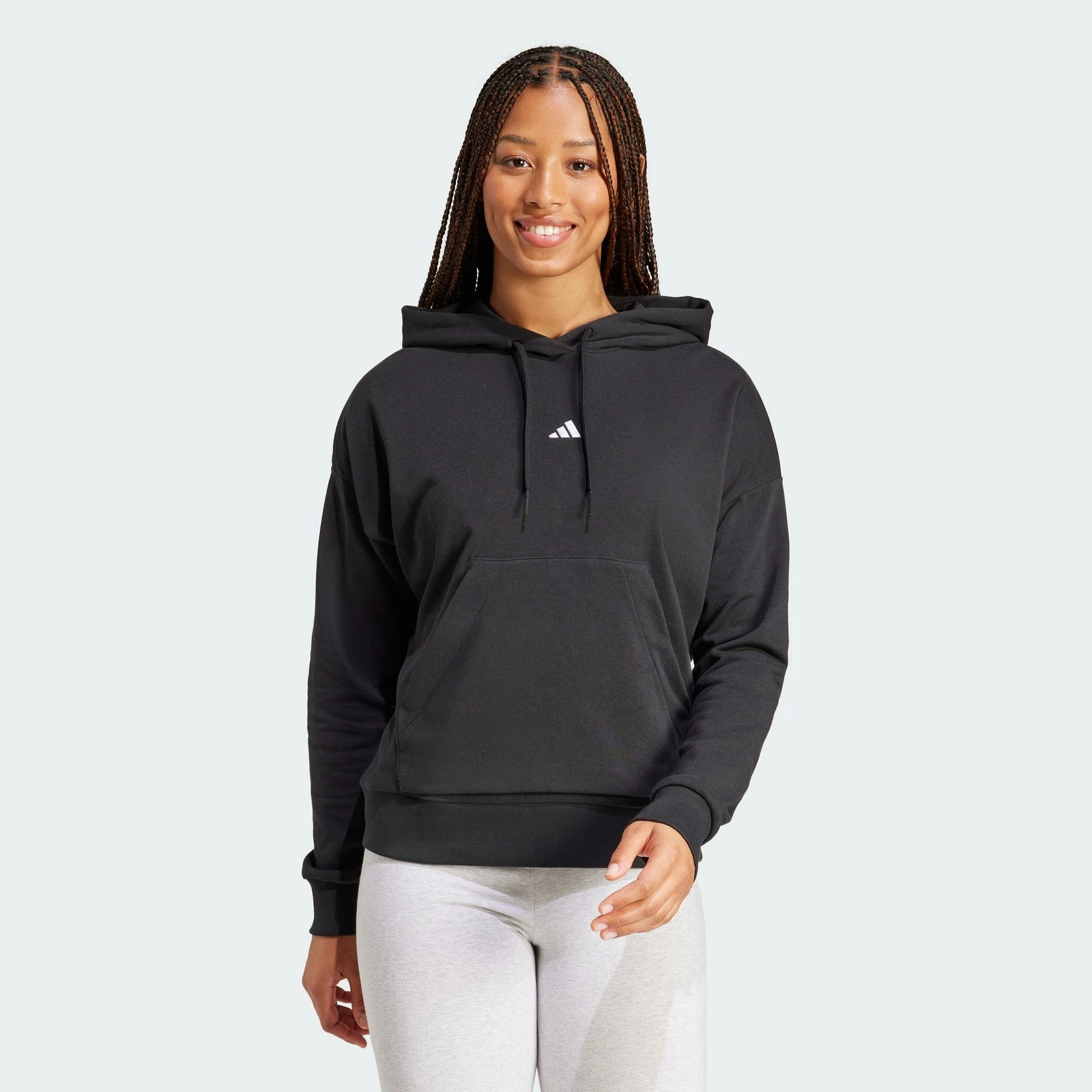 Talla M  -adidas women Essentials Small Logo French Terry Hoodie