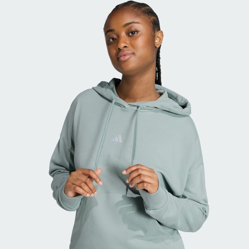 Talla M  -adidas women Essentials Small Logo French Terry Hoodie