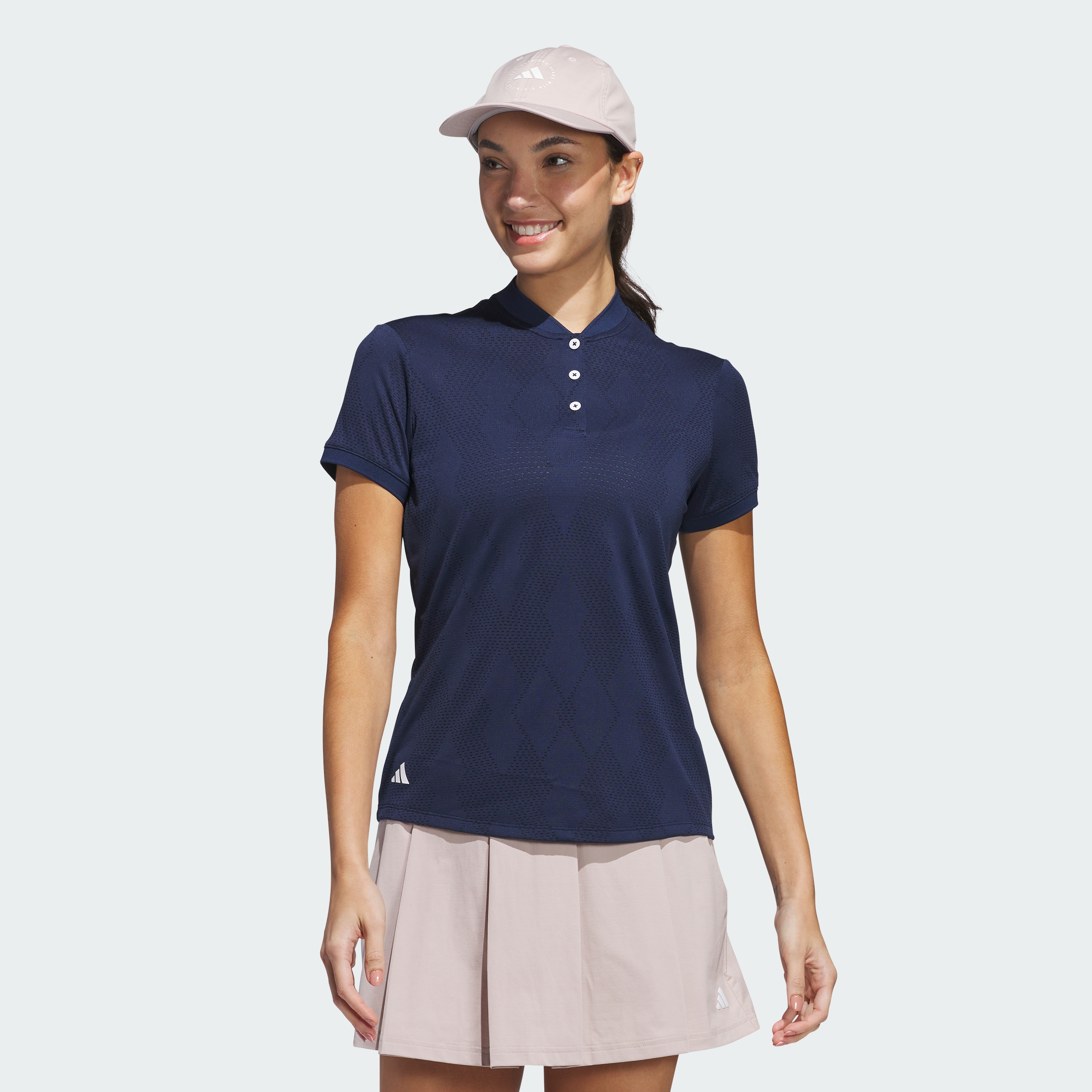 Talla s, adidas women Ultimate365 Diamond Jacquard Polo Shirt